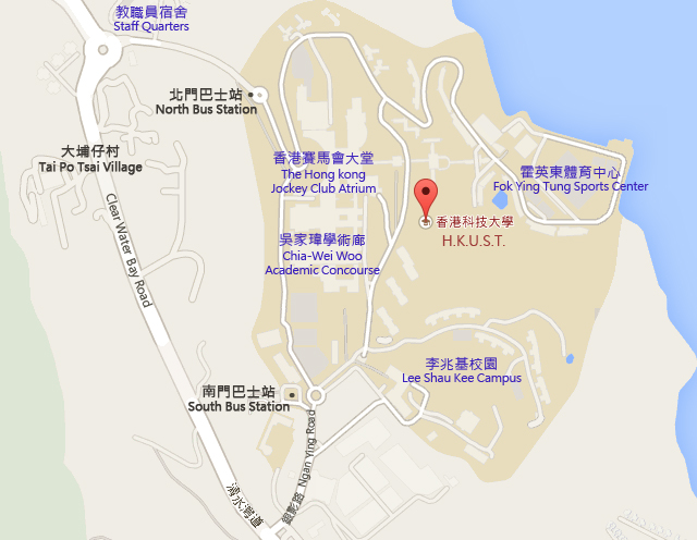 HKUST - The Hong Kong University of Science and Technology Map