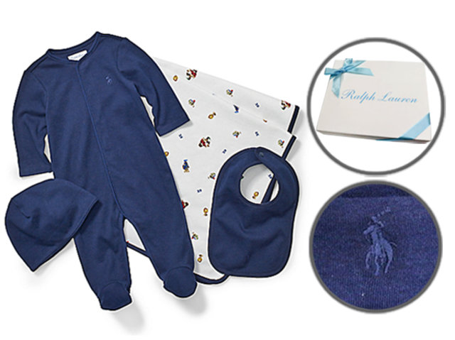 BB婴儿礼物 - Polo Ralph Lauren高级婴儿四件套装礼盒 - L36669856 Photo
