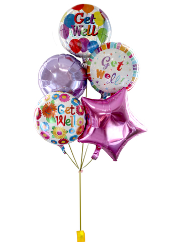 Balloon Gift - get well helium balloon X 5 - L36514638 Photo