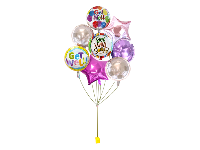 Balloon Gift - get well helium balloon X 8 - L36514639 Photo