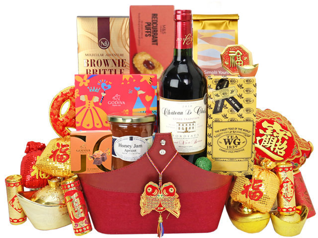CNY Gift Hamper - Gourmet Chinese New Year Gift Baskets M14 - CH20108A7 Photo