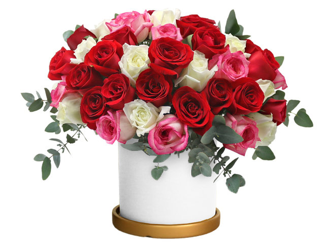 Florist Flower Arrangement - Florist Gift Arrangement W06 - L76607816 Photo