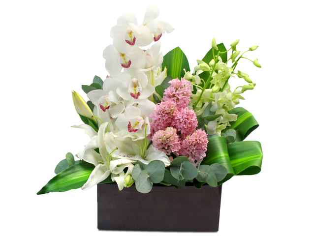 Florist Flower Arrangement - Orchid Florist Vase Decor 20 - L0199240 Photo