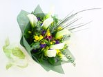 Florist Flower Bouquet White Knight (white calla lilies Bouquet) Florist Flower Bouquet L10065