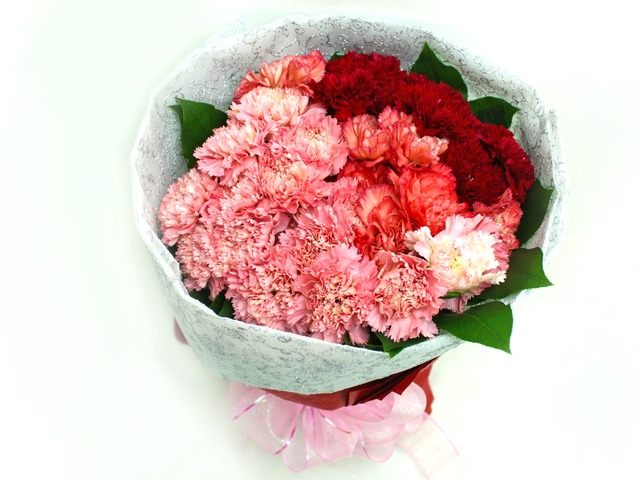 Florist Flower Bouquet - 30 Carnations Bouquet - L06846