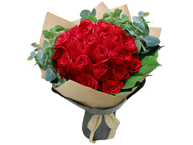 Florist Flower Bouquet - 30 Red Roses Bouquet Florist RD40 - B2S0218A4 Photo