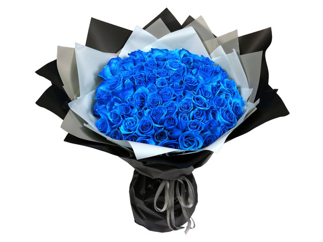 Florist Flower Bouquet - Blue rose bouquet CC01 - L8830 Photo