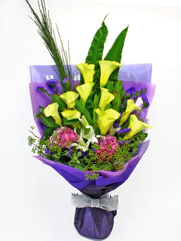 Florist Flower Bouquet - Calla Calla Bouquet - L16183