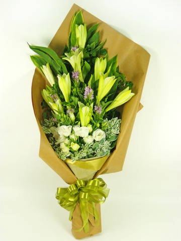 Florist Flower Bouquet - Champaign Elegance Bouquet - P0203