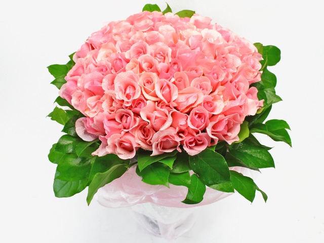 Florist Flower Bouquet - Charming Pink (99 Rose Bouquet) - L17576