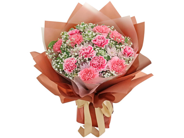Florist Flower Bouquet - Mother's Day Gifts Carnation Flowers Bouquet AE02 - MR0423A5 Photo