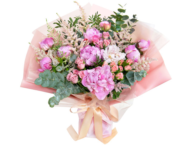 Florist Flower Bouquet - Mother's Day Gifts Peony Flowers Bouquet  AE03 - MR0422A5 Photo
