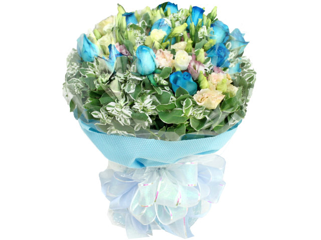 Florist Flower Bouquet - Rhythm and Blues Bouquet - L07142 Photo