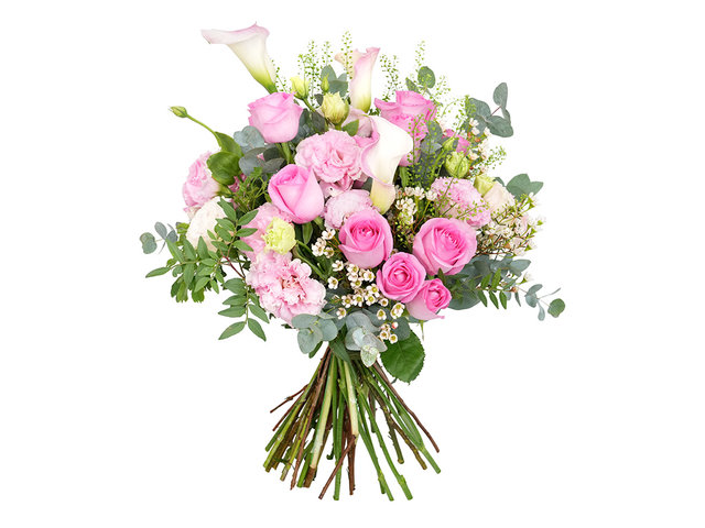 Florist Flower Bouquet - Valentine's Day Calla Lily & Rose Bouquet AR10 - BV2S0122A7 Photo