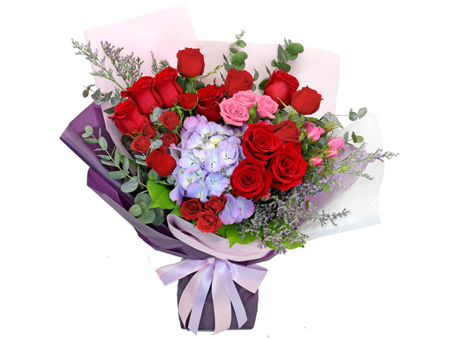 Florist Flower Bouquet - Valentine's Red Rose Florist Gift VB01 - BV2S0210A1 Photo