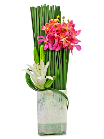 Florist Flower in Vase - Orchids Florist Decor R01 - L36509455 Photo
