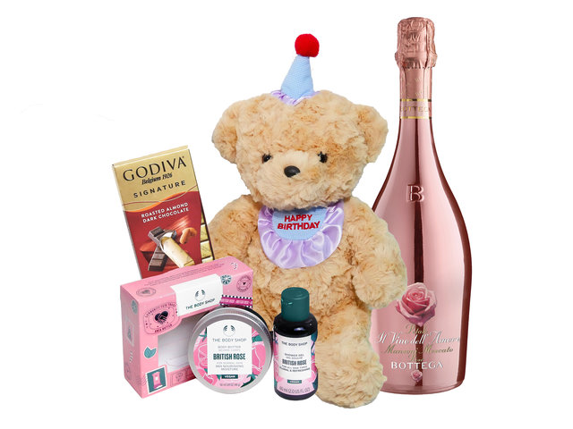 Florist Gift Set - Happy Birthday Bear Gift Set - BFAH1024A4 Photo