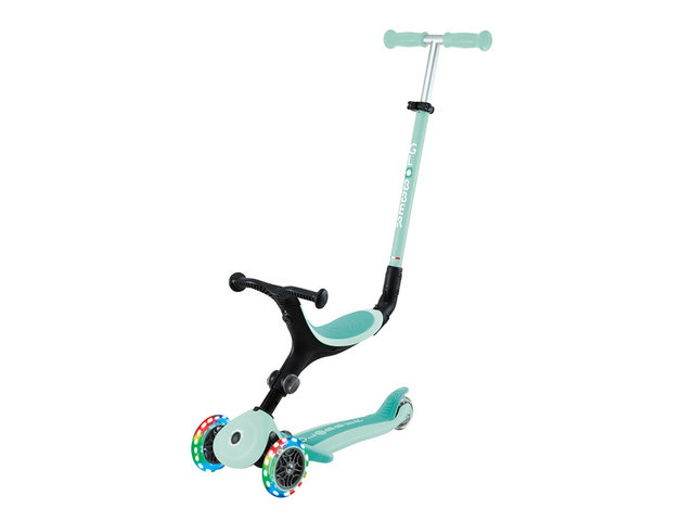 Florist Gift - Globber Go Up Active Lights 3-in-1 Foldable Scooter - Green - GLOBBERALG Photo