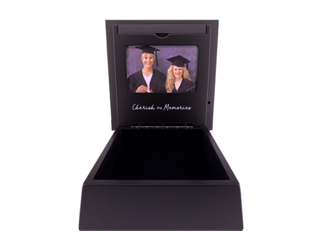 Florist Gift - Graduation Gift Giving- Personalized Engraved Photo Gift Box - GRA0813A3 Photo