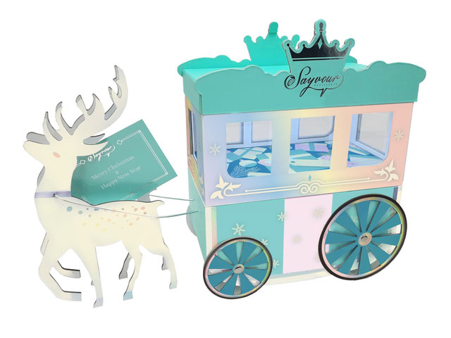 Florist Gift - Sayvour Christmas Chocolate Reindeer Carriage - XA1111A1 Photo