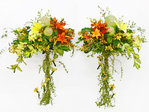 Flower Basket Stand Double Congrats flower basket 1 Flower Basket Stand L17138