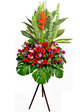 Flower Basket Stand Red Star flower basket Flower Basket Stand P16417