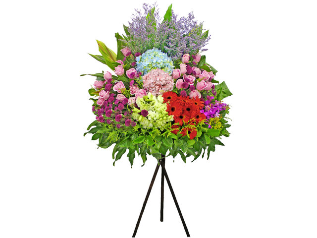Flower Basket Stand -  Opening Flower Basket A1 - L128320B Photo
