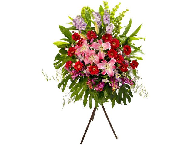 Flower Basket Stand - Business Flower Stand N1B - L81622b Photo