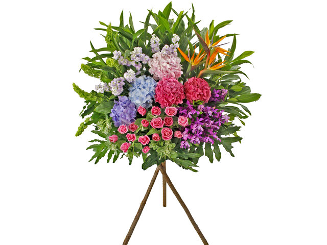 Flower Basket Stand - Business Flower Stand N3 - L89405 Photo