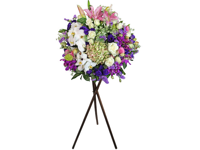 Flower Basket Stand - Classical Florist basket CL05 - L1356 Photo