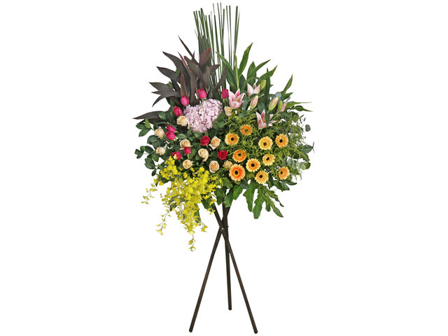 Flower Basket Stand - Classical Florist basket E7 - L76610612 Photo