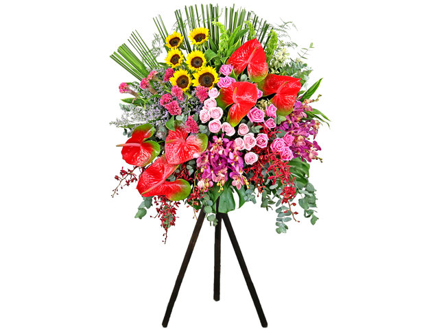 Flower Basket Stand - Commercial Florist Stand MD09 - L9785 Photo