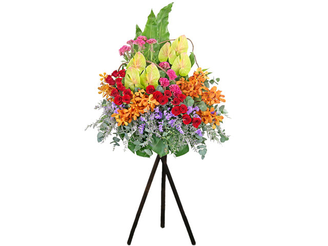 Flower Basket Stand - Commercial Florist Stand MD13 - L0018 Photo