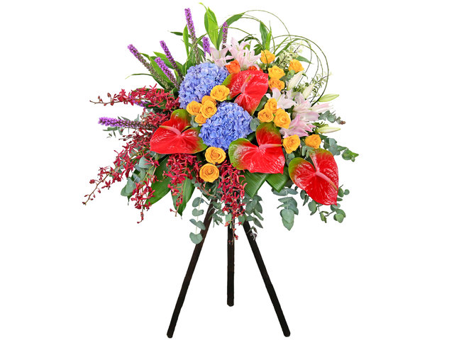 Flower Basket Stand - Commercial Florist Stand MD16 - L9714 Photo