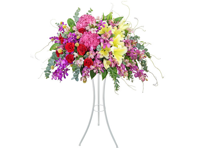 Flower Basket Stand - Commercial Florist Stand MD21 - SD0326B6 Photo