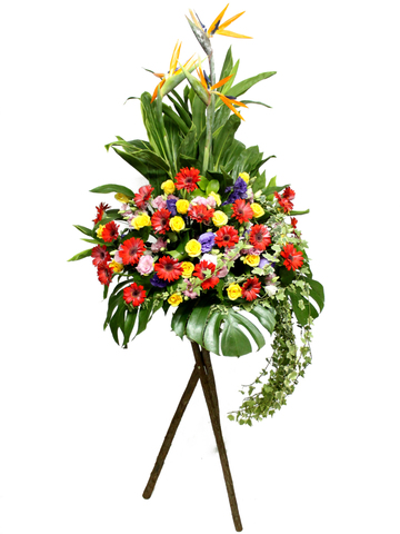 Flower Basket Stand - Commercial florist stand 10 - L07464 Photo