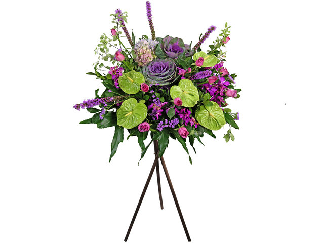 Flower Basket Stand - Commercial florist stand H02 - L2051 Photo