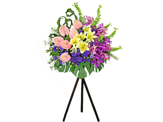 Flower Basket Stand - Commercial florist stand MD20 - SD0326B4 Photo