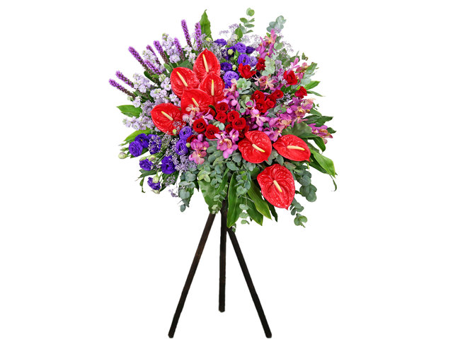 Flower Basket Stand - Commercial florist stand MD24 - SD0326C2 Photo