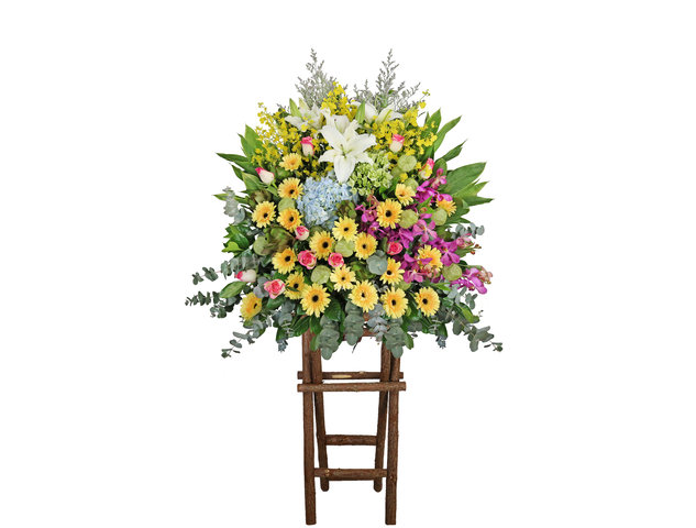 Flower Basket Stand - Commercial florist stand N5 - L3966 Photo