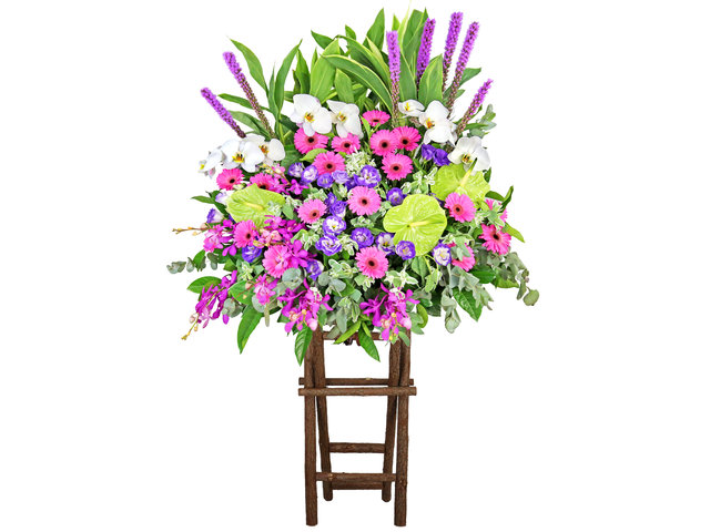 Flower Basket Stand - Congratulations Florist stand 55 - L8772 Photo