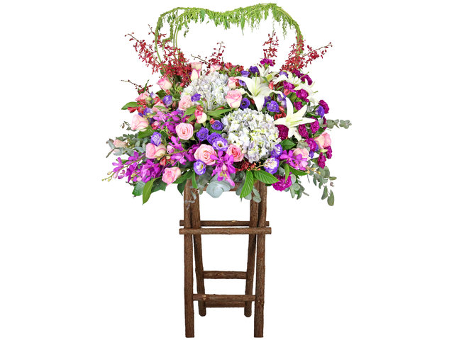Flower Basket Stand - Congratulations Florist stand CL27 - L8712 Photo