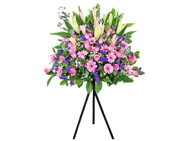 Flower Basket Stand - Congratulations Florist stand E36 - L8911 Photo