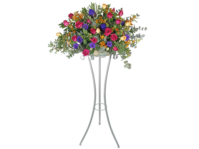 Flower Basket Stand - French style florist arrangement GB20 - L76606016 Photo