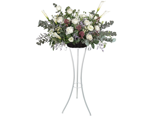 Flower Basket Stand - French style florist stand GB21 - L76600063c Photo