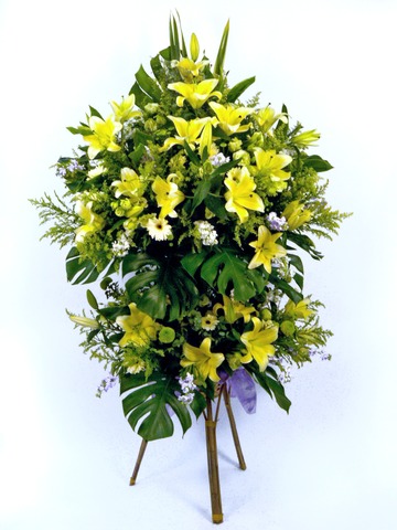 Flower Basket Stand - Funeral stand 12 - L05409