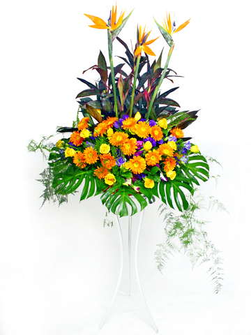 Flower Basket Stand - Grand Opening 3 flower basket  - L17124 Photo