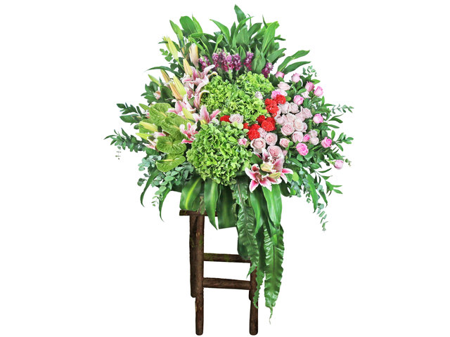 Flower Basket Stand - Grand openning florist basket  B19 - L76608456 Photo