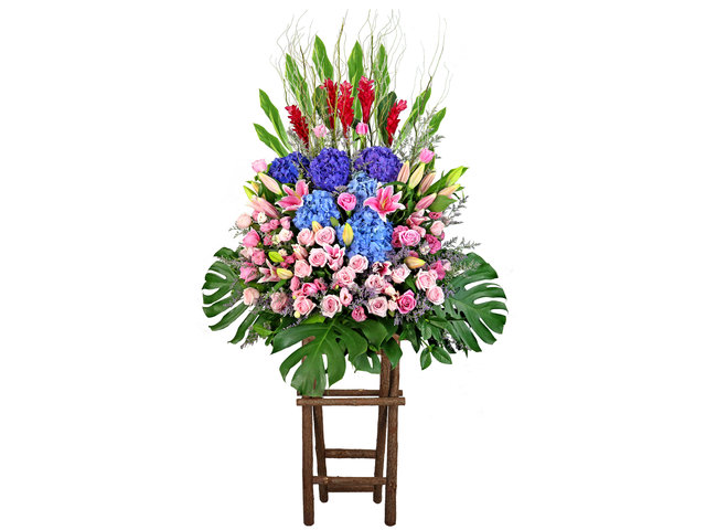 Flower Basket Stand - Grand openning florist basket E38 - L9607 Photo