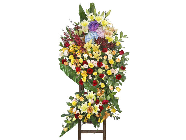 Flower Basket Stand - Italy florist arrangement Collection 37 - L76610643 Photo